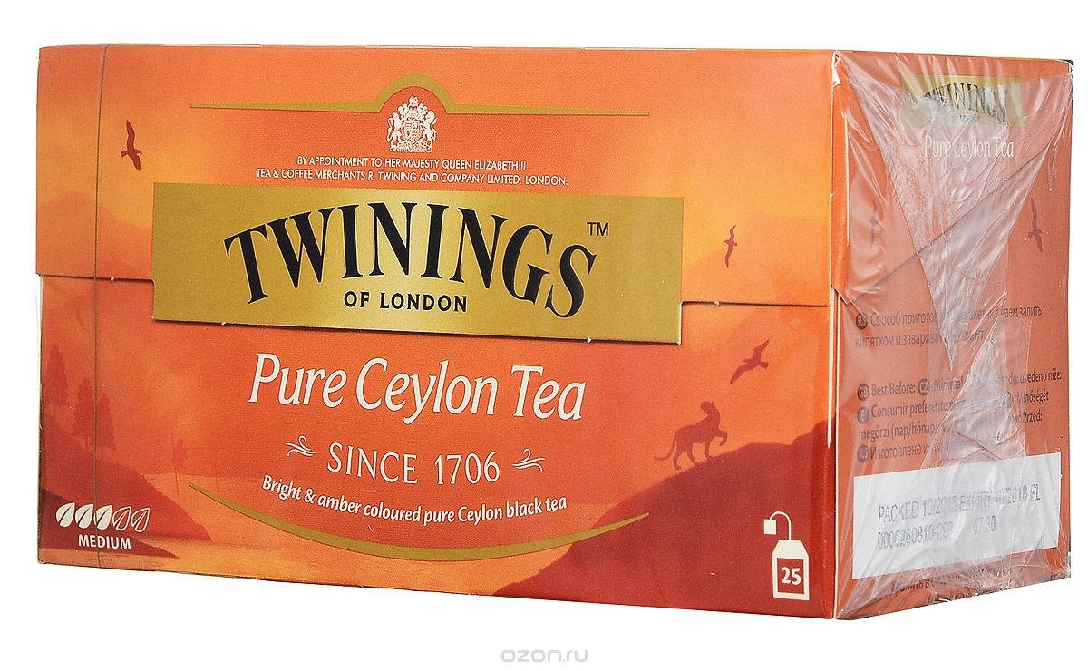 Twinings Pure Ceylon Tea    , 25 