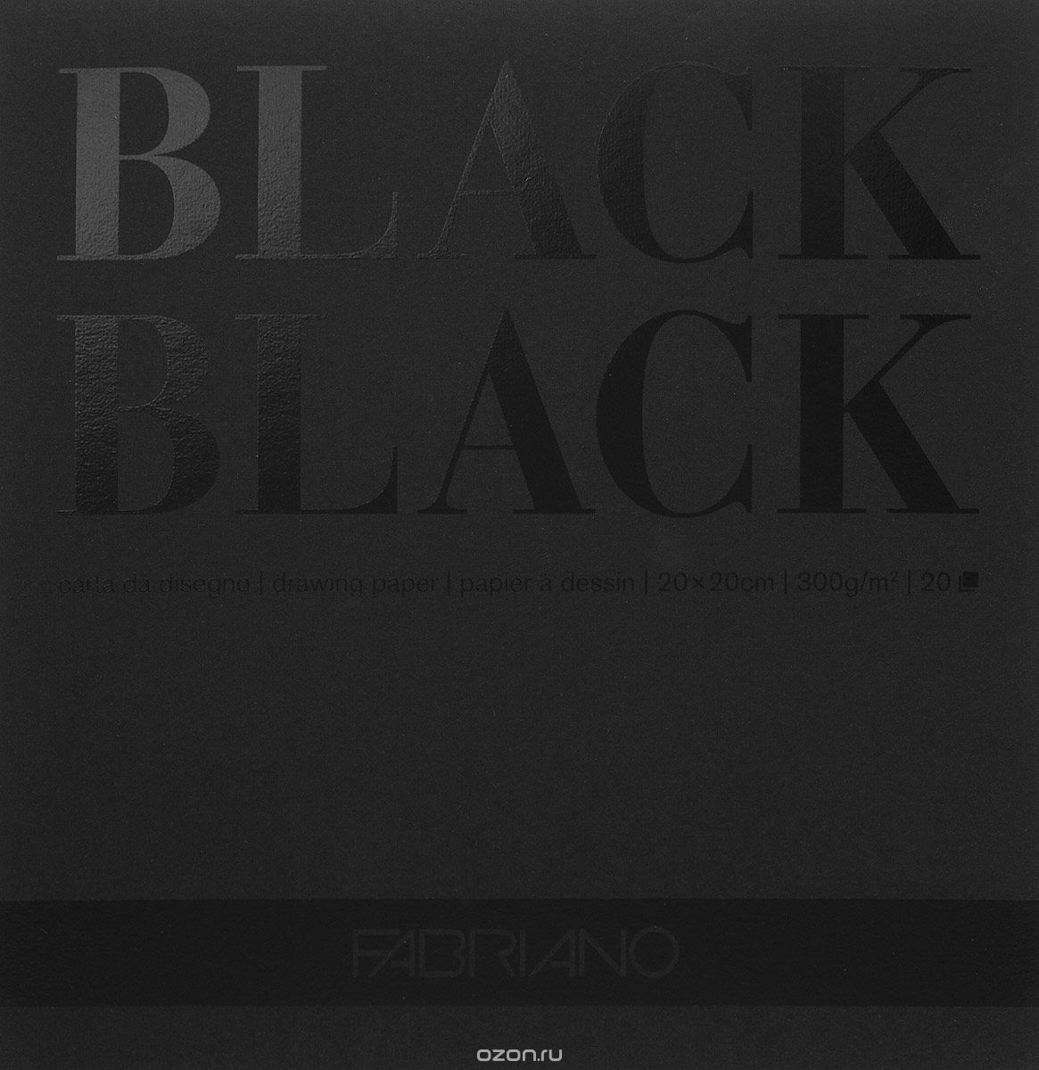 Fabriano    BlackBlack 20  20 x 20 