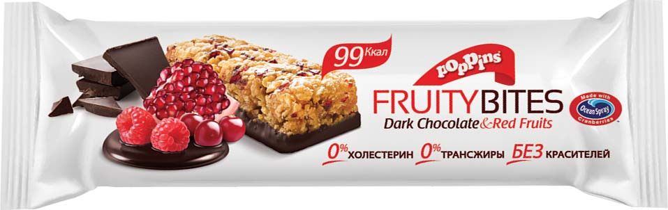   Poppins Dark Chocolate & Red Fruits,       , 25 